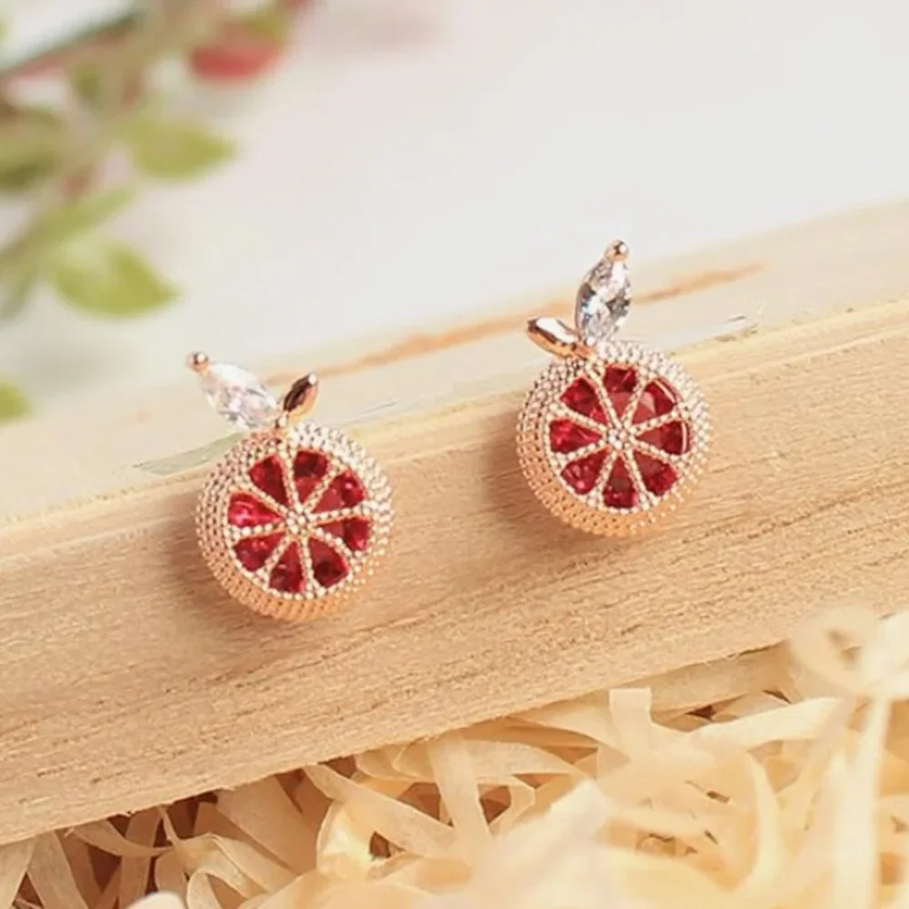 Anthro Red Orange Earrings